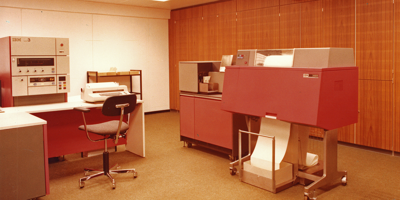 Computer room in the 1970s Computer Room 1970s